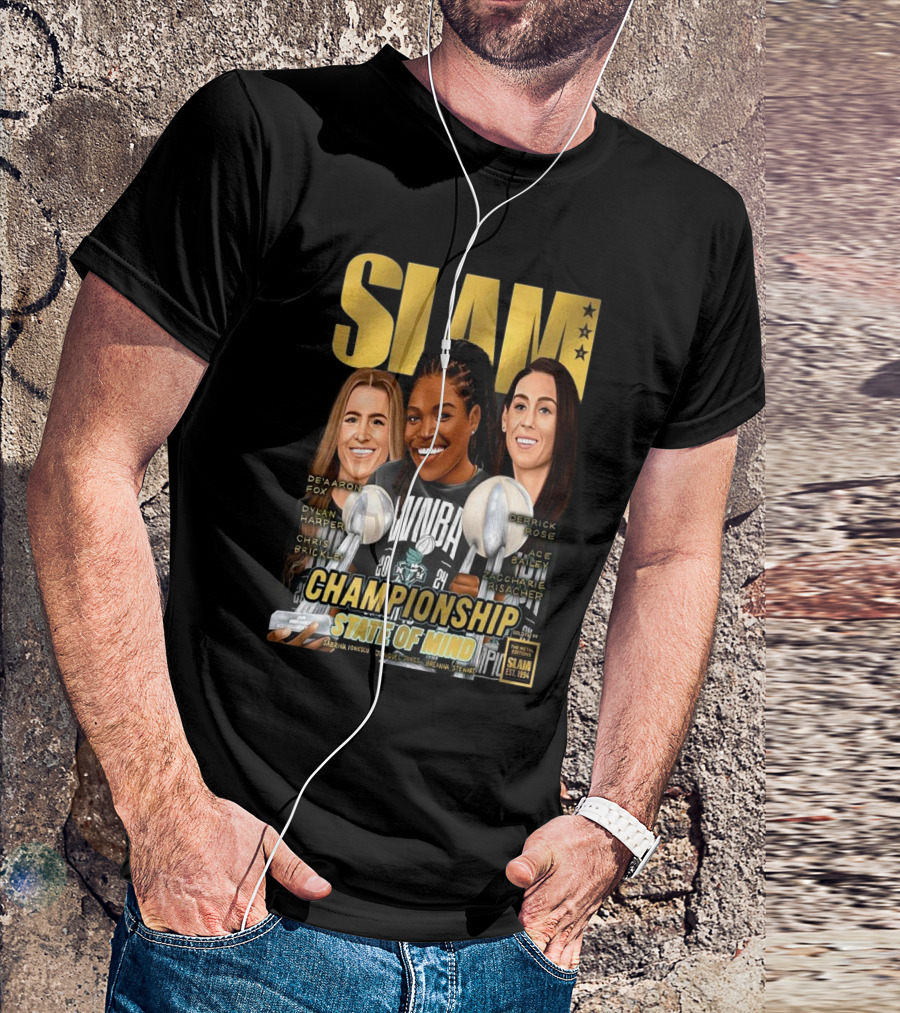 Slam 253 Champions State Of Mind WNBA Gold Metal Championship 2024 New York Liberty T-Shirt
