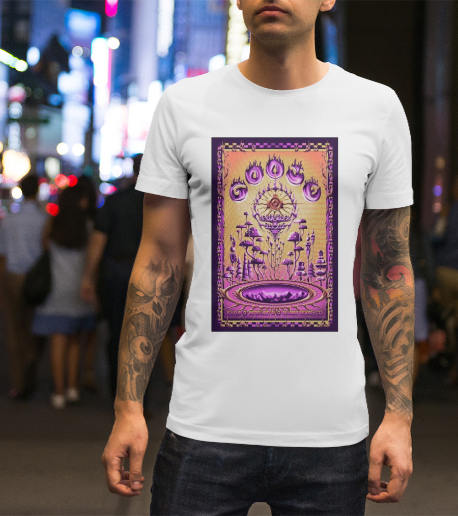 Goose Birmingham AL Avondale Brewing CO Oct 26 2024 Psychedelic Mushroom T-Shirt