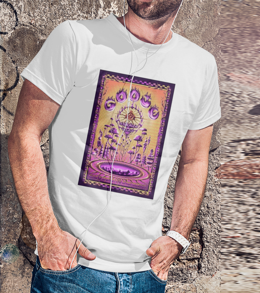 Goose Birmingham AL Avondale Brewing CO Oct 26 2024 Psychedelic Mushroom T-Shirt