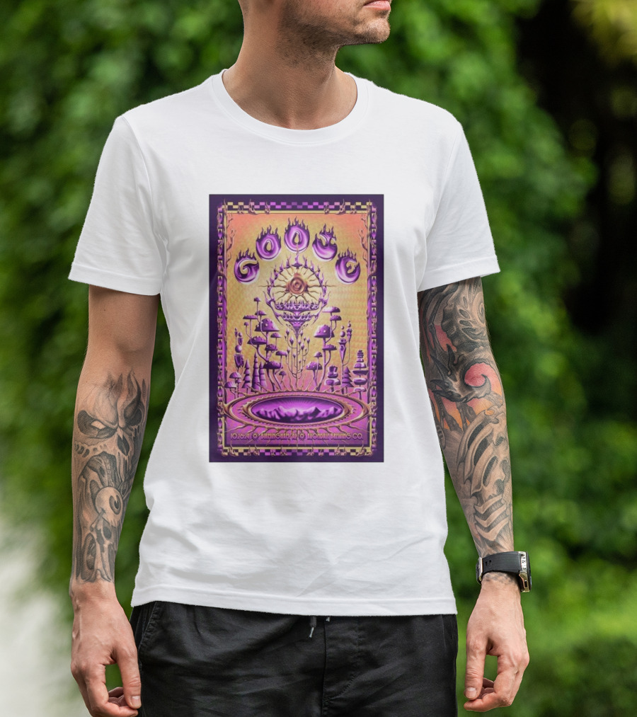 Goose Birmingham AL Avondale Brewing CO Oct 26 2024 Psychedelic Mushroom T-Shirt