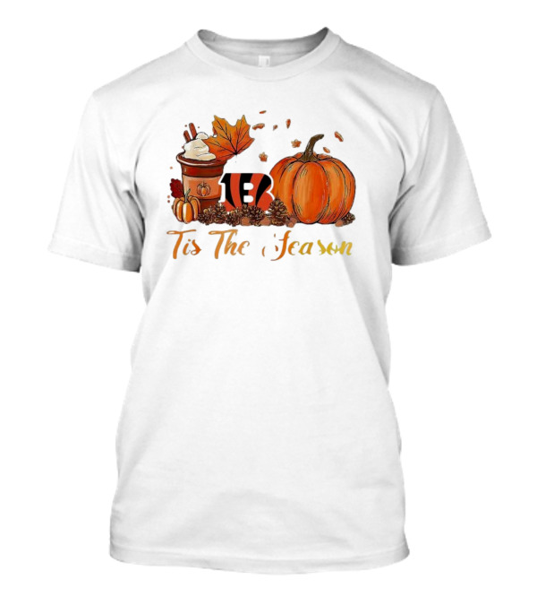 Cincinnati Bengals Tis The Season Pumpkin Latte Autumn T-Shirt