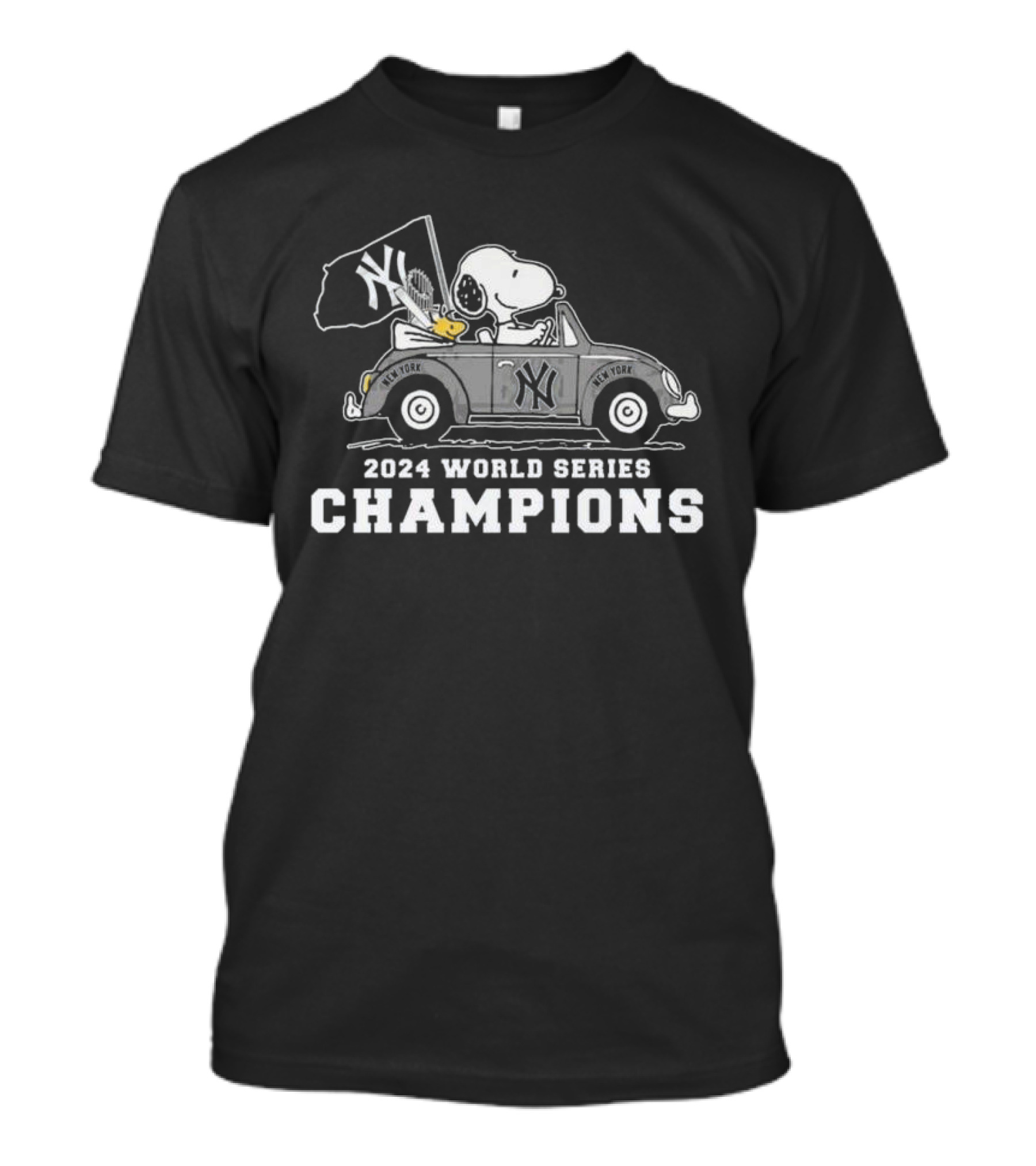 New York Yankees Snoopy 2024 World Series Champions T-Shirt