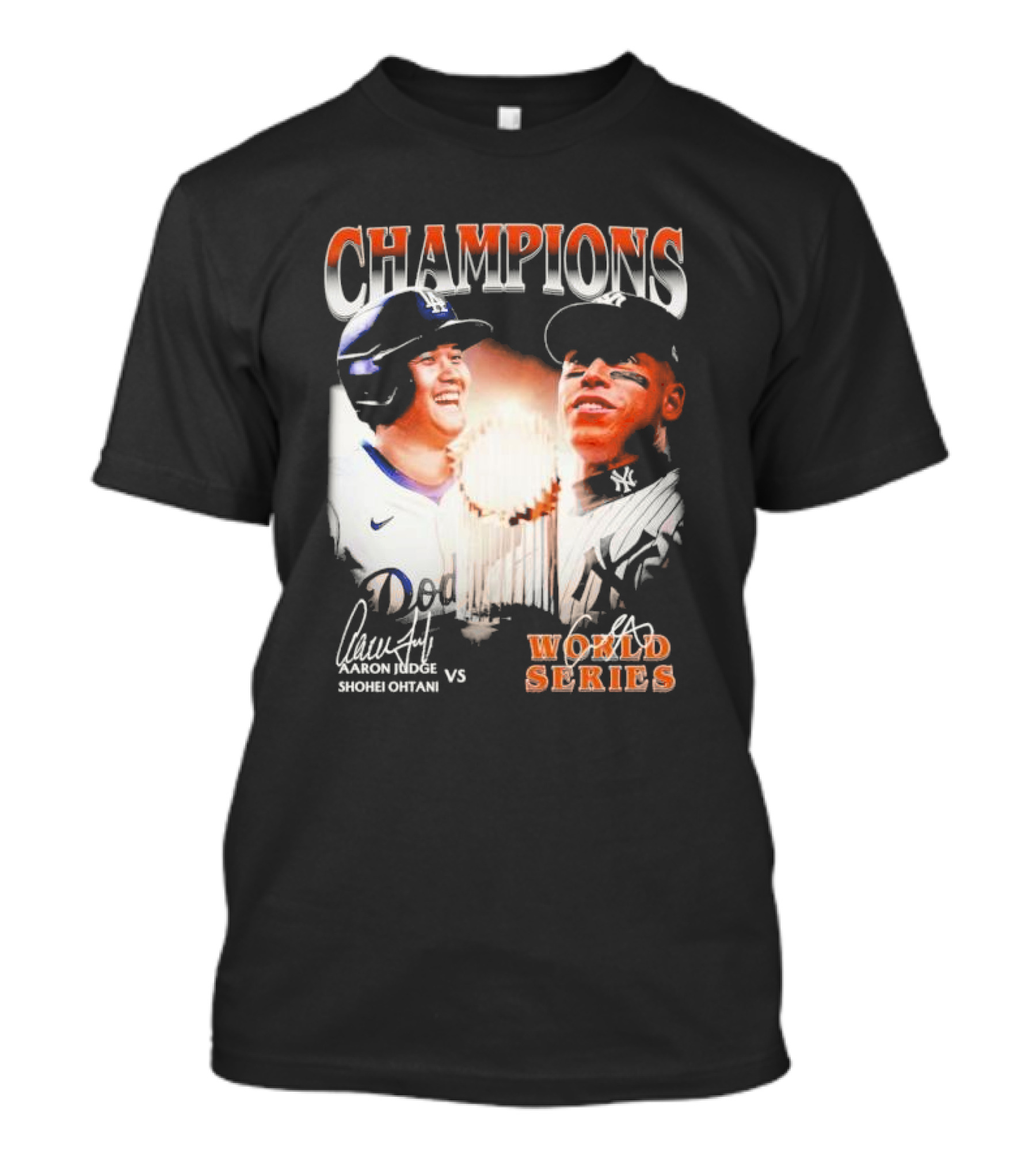 Champions Aaron Judge Vs Shohei Ohtani World Series T-Shirt