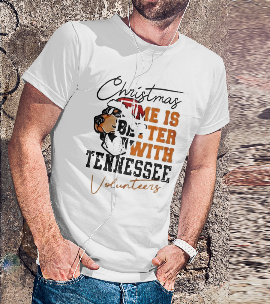 Christmas Time Is Better With Tennessee Volunteers T-Shirt