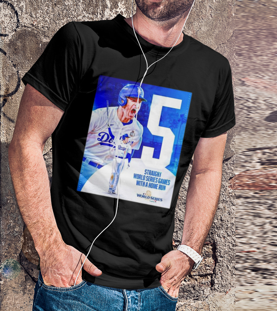 Dodgers Freddie Freeman 5 Straight World Series Games With A Home Run T-Shirt
