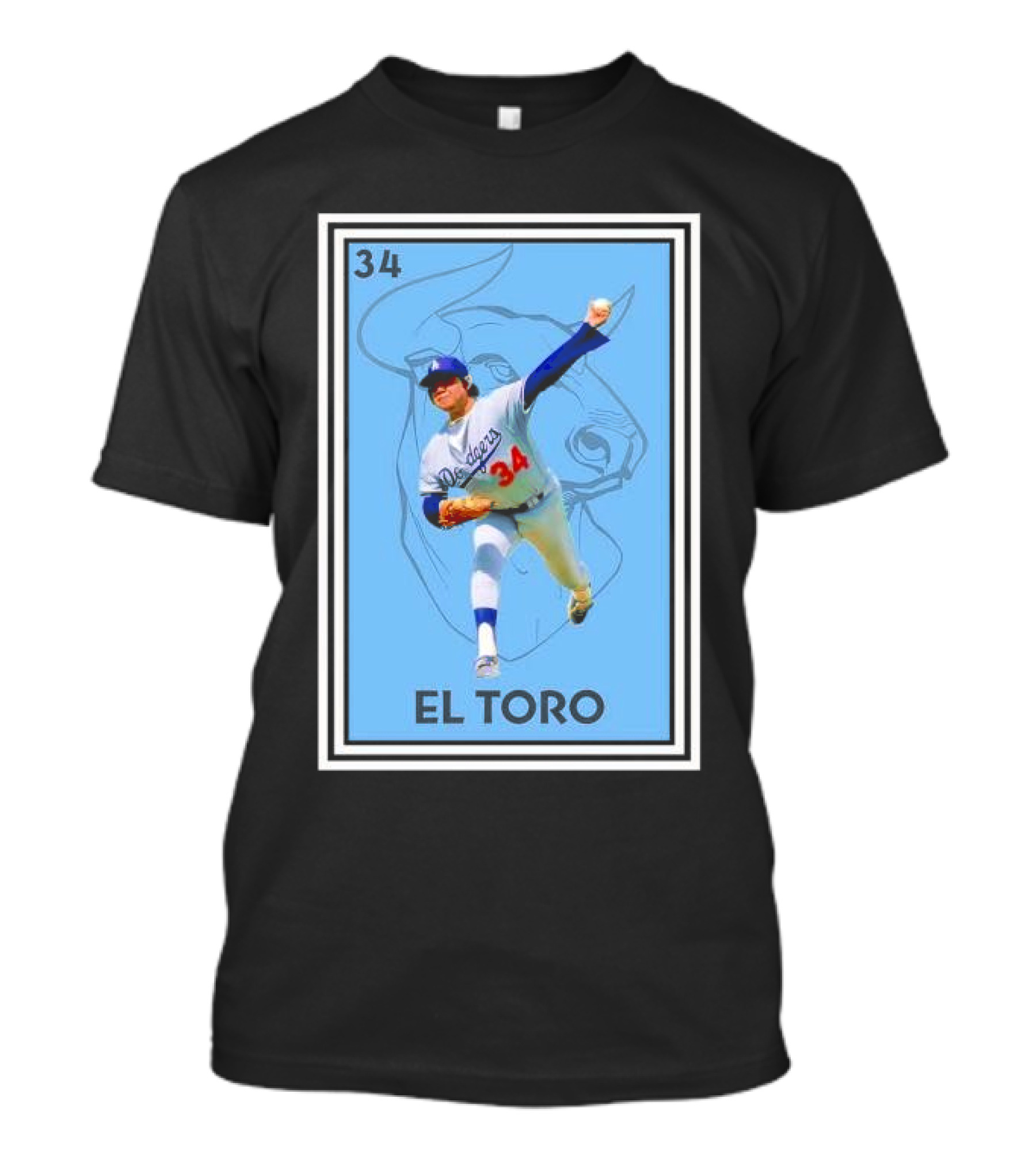 Legend Fernando Valenzuela 34 El Toro Dodgers T-Shirt