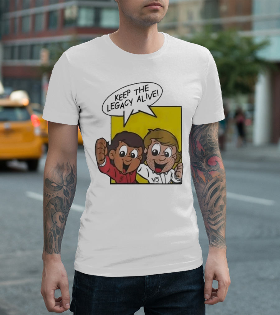 KEEP THE LEGACY ALIVE Boys Characters Speech Bubble T-Shirt