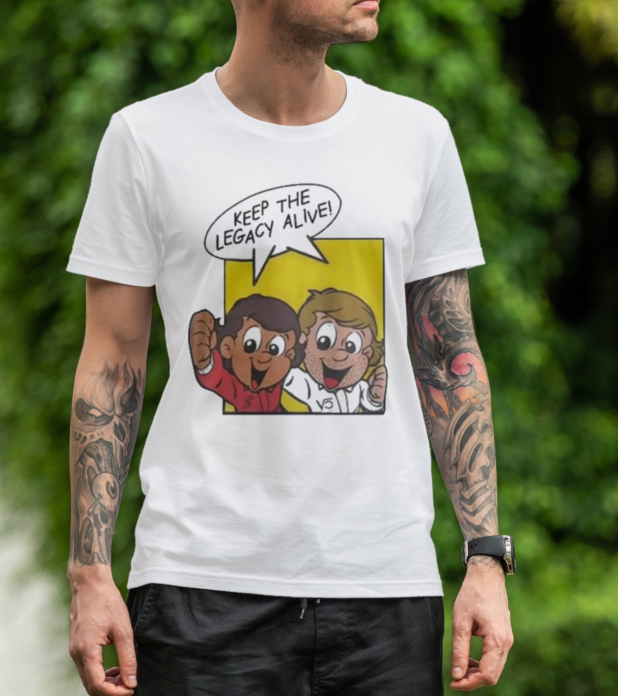 KEEP THE LEGACY ALIVE Boys Characters Speech Bubble T-Shirt