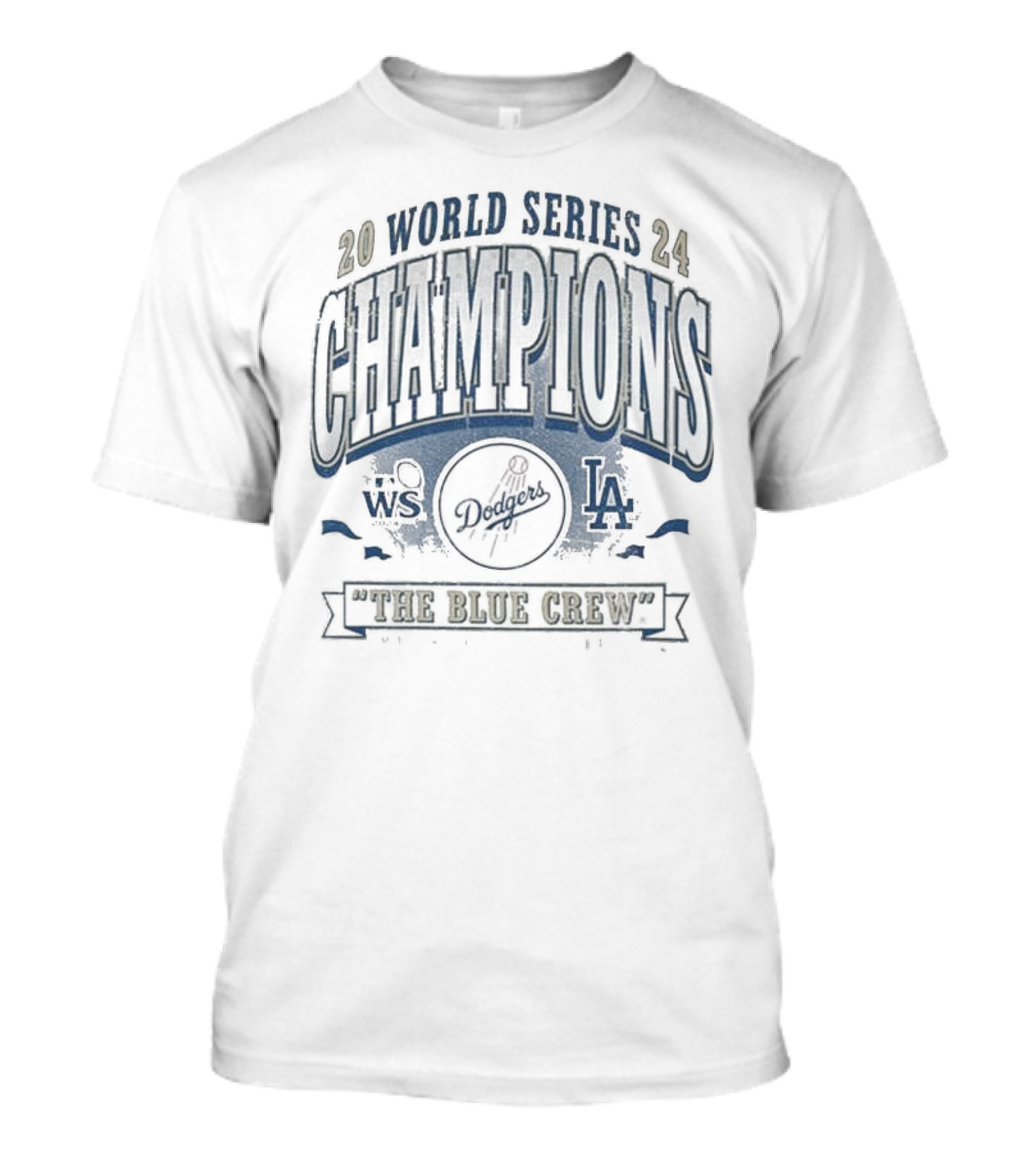 20 World Series 24 Champions Dodgers WS LA The Blue Crew T-Shirt