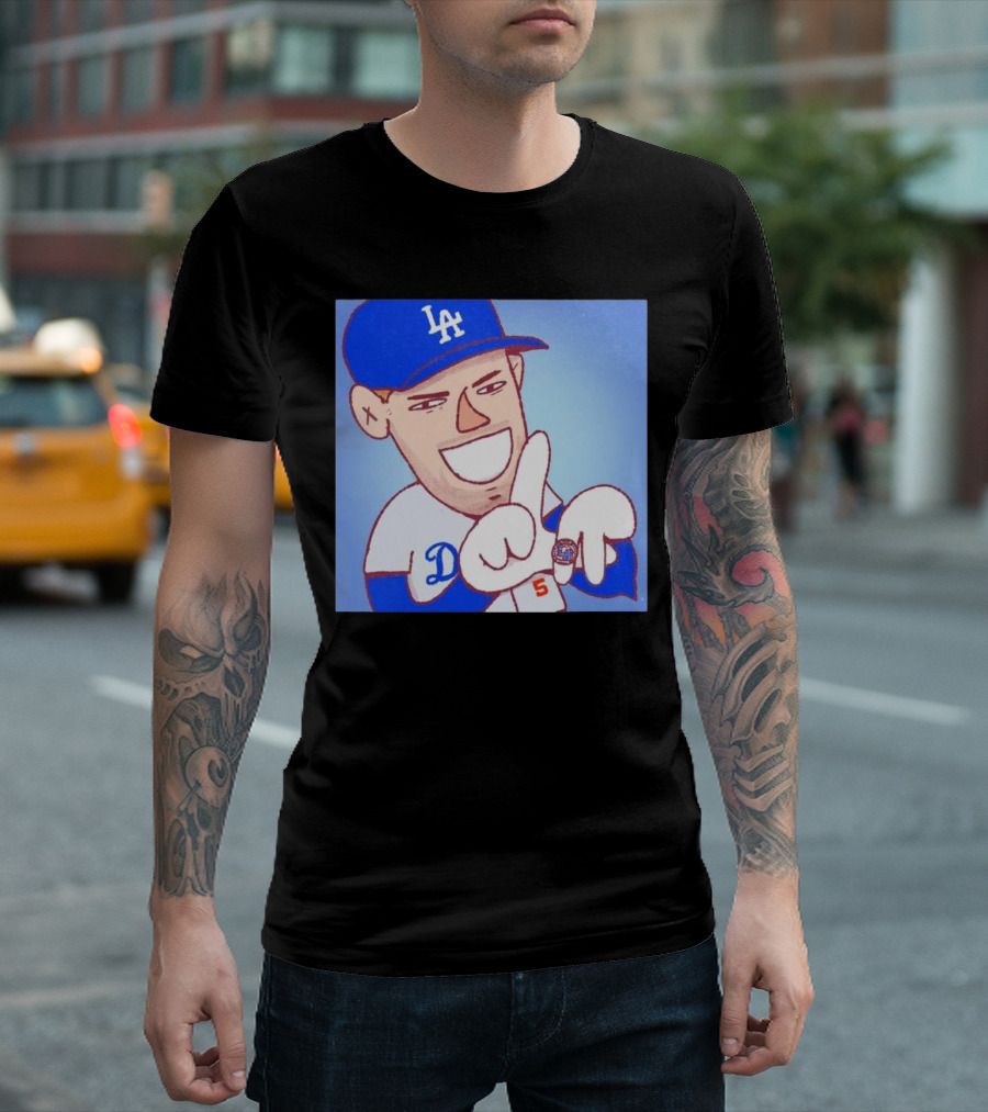 Freddie Freeman MVP 2024 LA Cartoon Dodgers T-Shirt