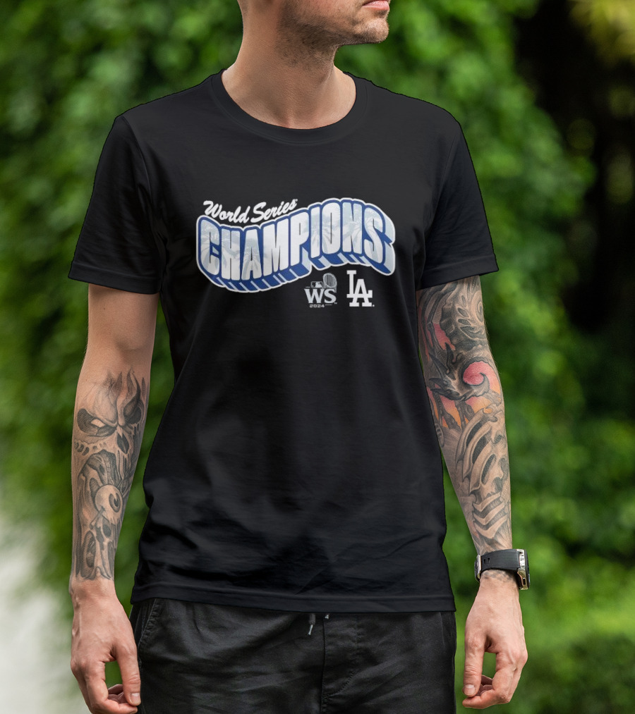 World Series Champions 2024 WS LA Dodgers Palm Tree T-Shirt