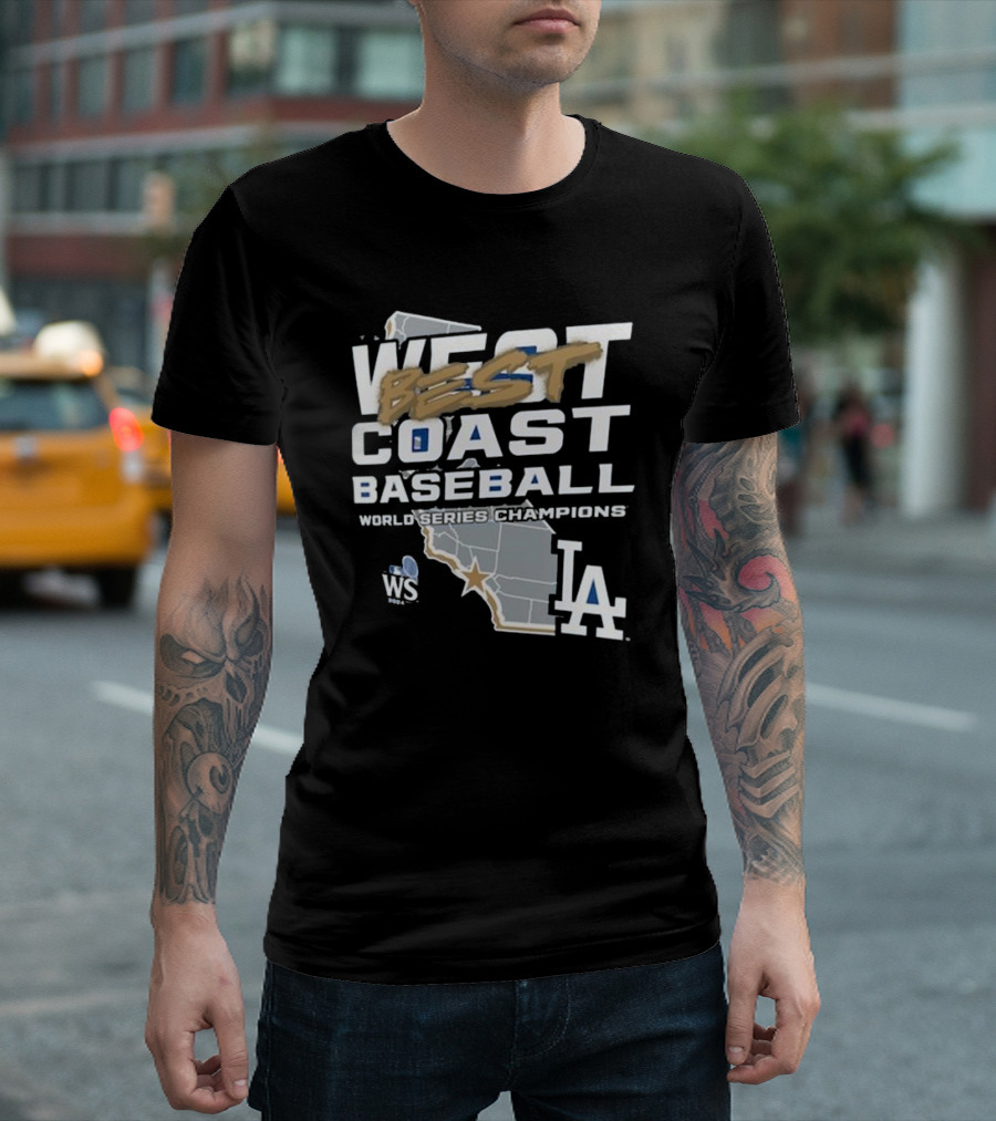 West Coast Baseball Los Angeles World Series Champions T-Shirt