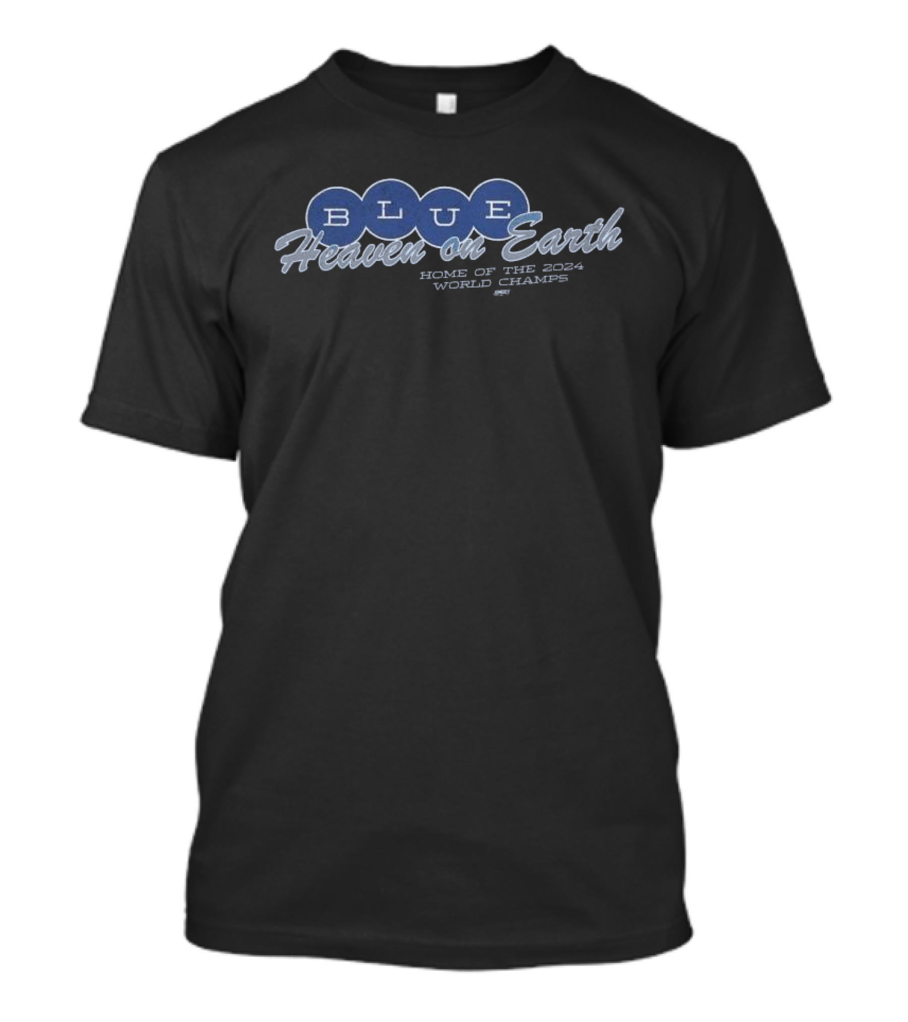 Los Angeles Dodgers Blue Heaven On Earth Home Of The 2024 World Champs T-Shirt