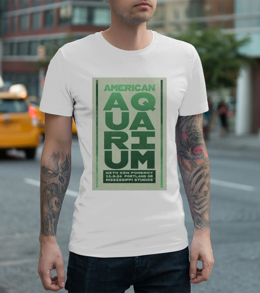 American Aquarium with Ken Pomeroy November 9 2024 Portland OR Mississippi Studios T-Shirt