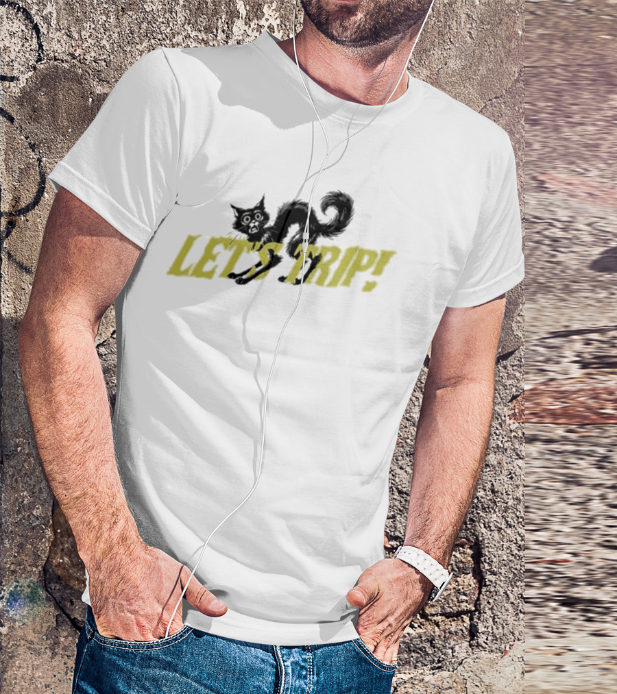 Sturniolo Let's Trip Cat Frightened T-Shirt