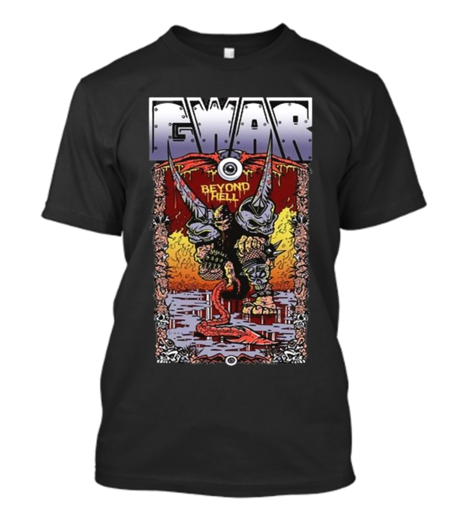 Gwar Beyond Hell Oderus Monster Battle Serpent Firestorm T-Shirt