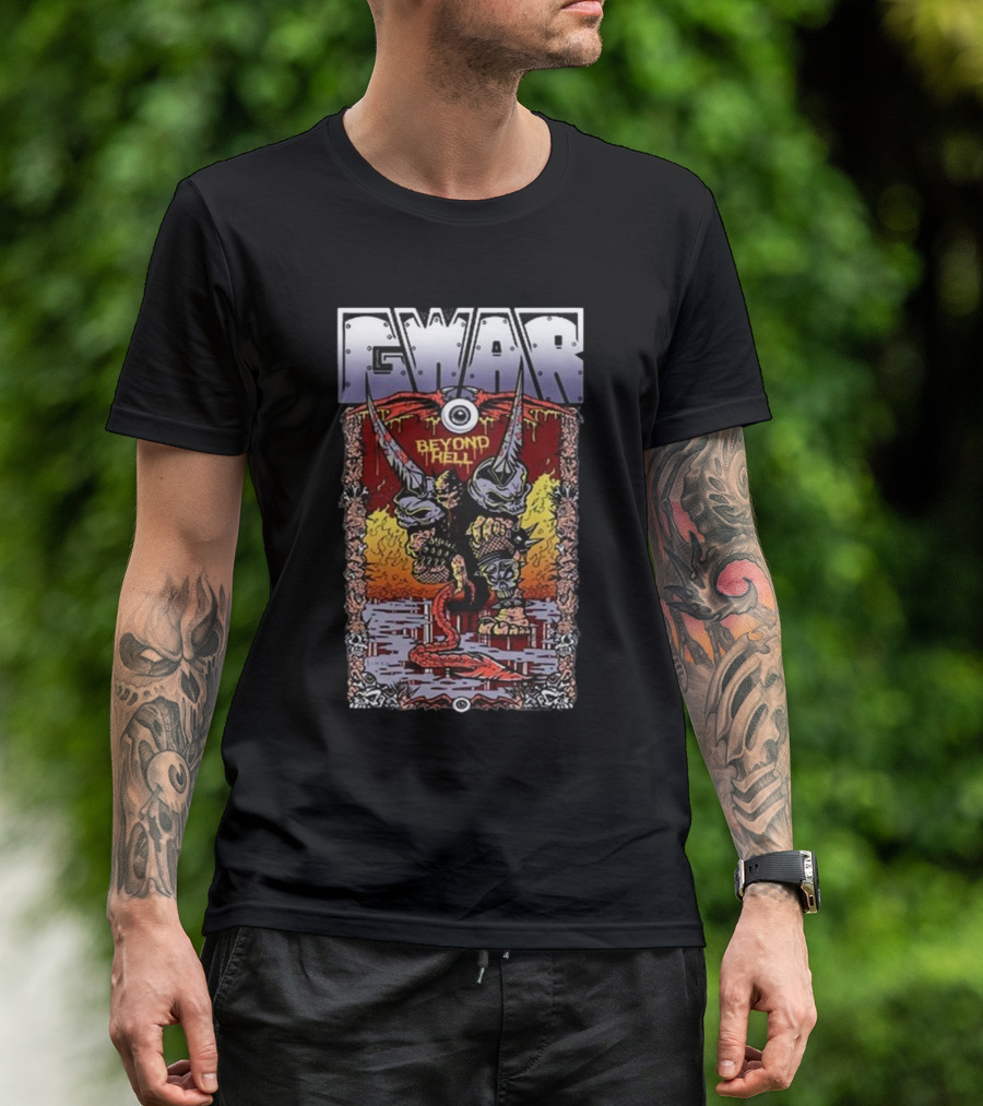 Gwar Beyond Hell Oderus Monster Battle Serpent Firestorm T-Shirt