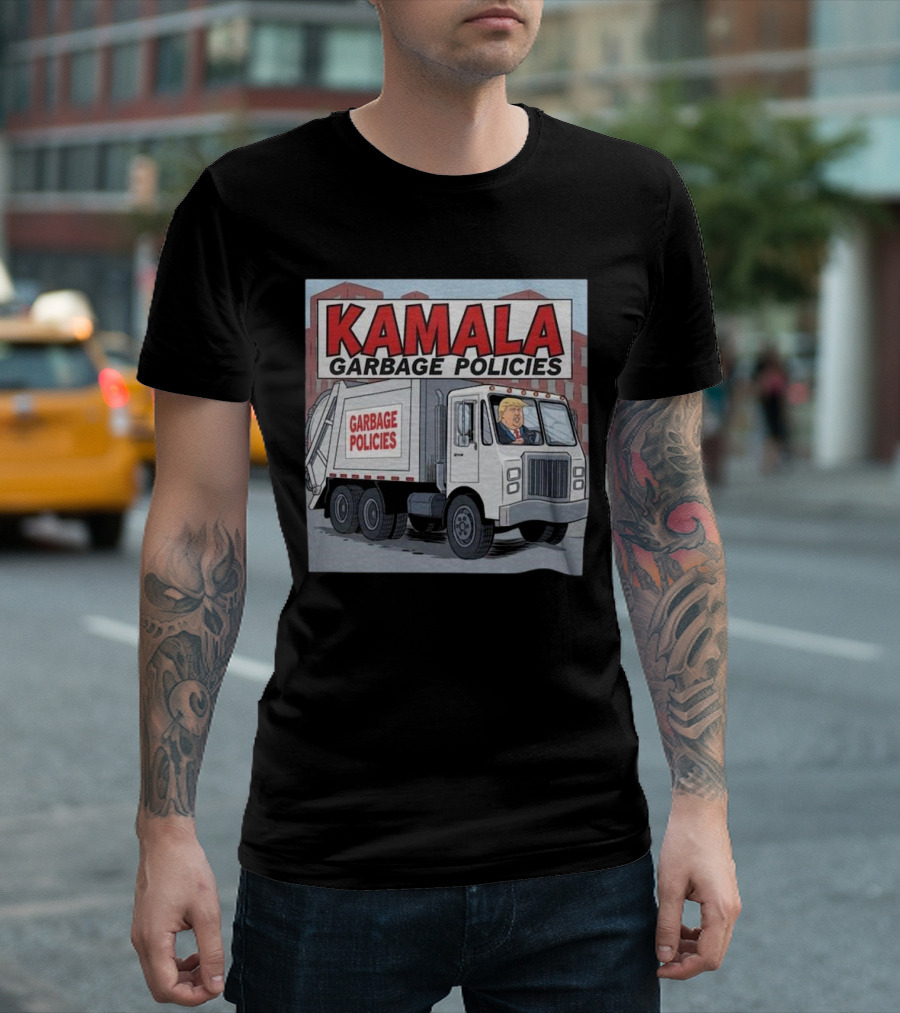 Kamala Garbage Policies Garbage Truck Trump T-Shirt