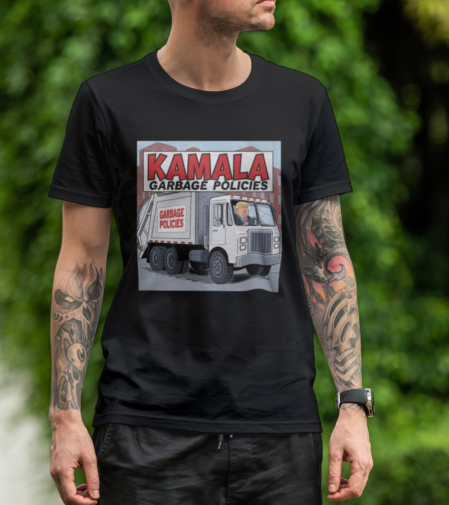 Kamala Garbage Policies Garbage Truck Trump T-Shirt