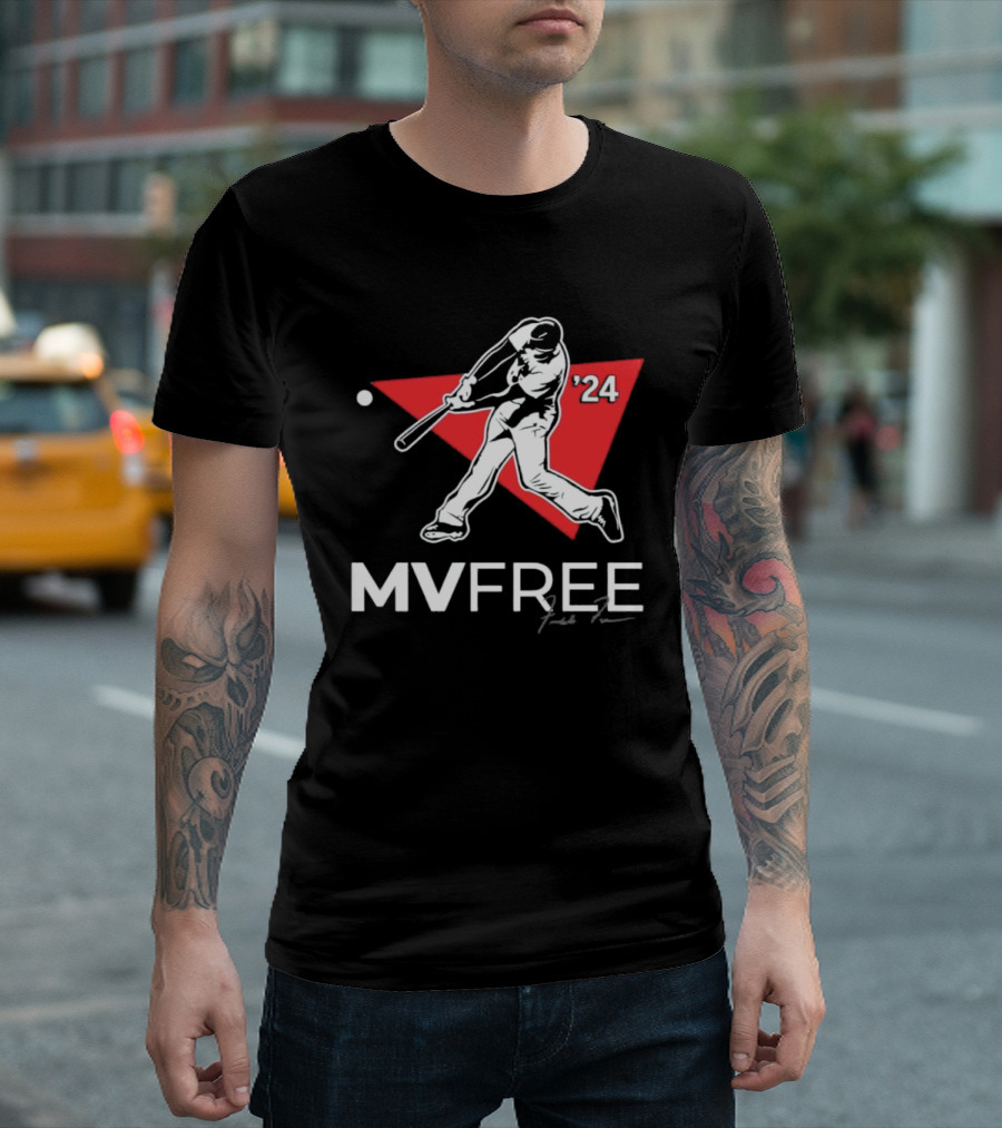 Freddie Freeman MVFree 2024 WS Signature Baseball T-Shirt