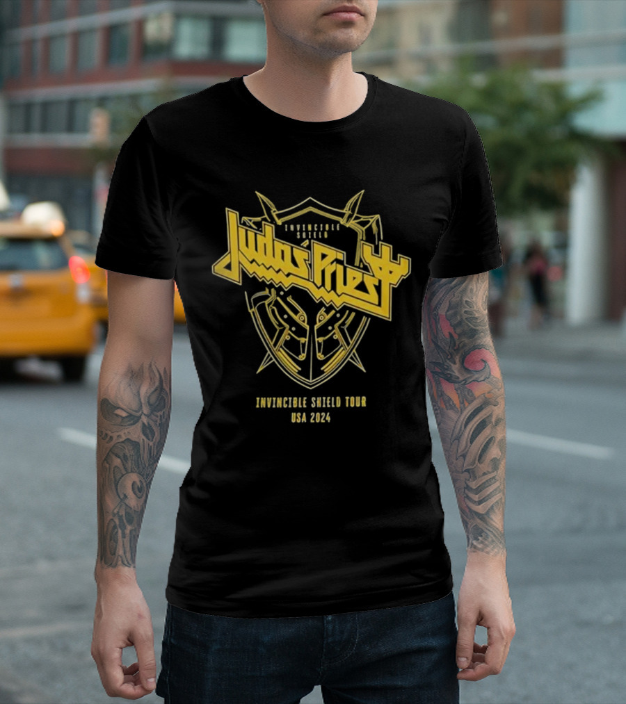 Judas Priest Invincible Shield Tour USA T-Shirt
