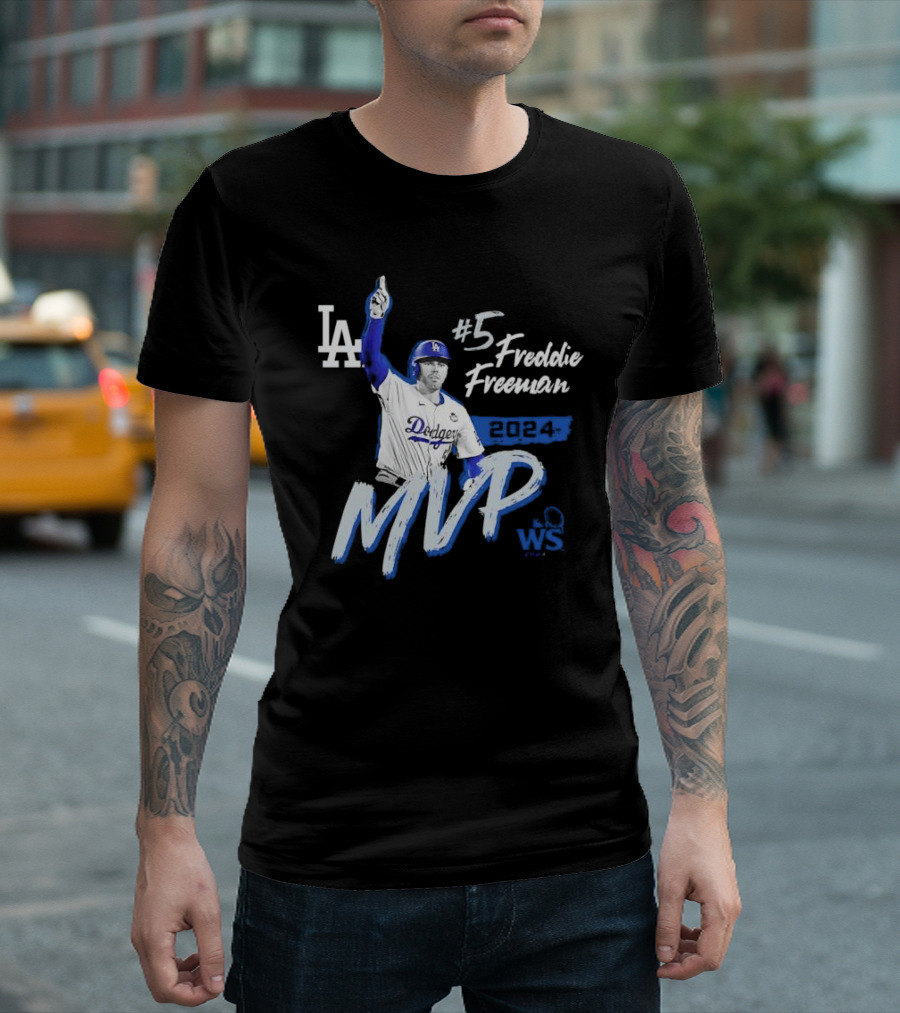 Freddie Freeman MVP Los Angeles Dodgers #5 2024 World Series WS T-Shirt