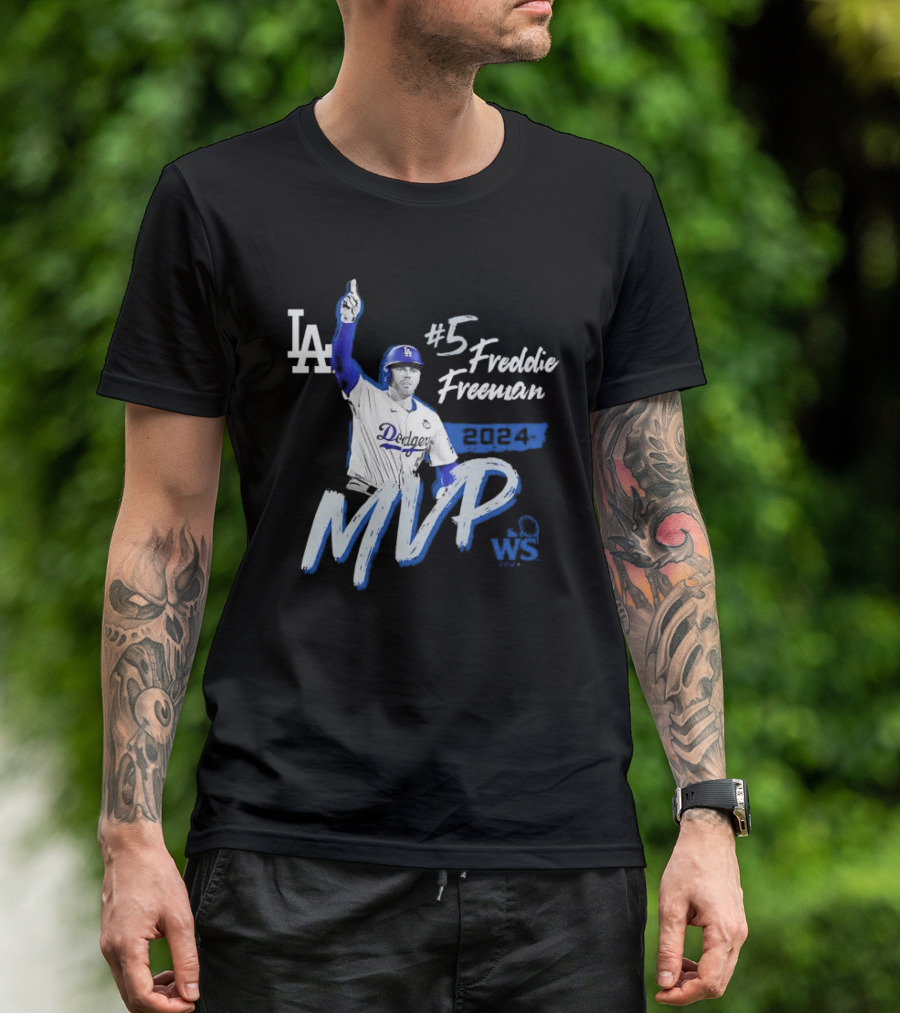 Freddie Freeman MVP Los Angeles Dodgers #5 2024 World Series WS T-Shirt