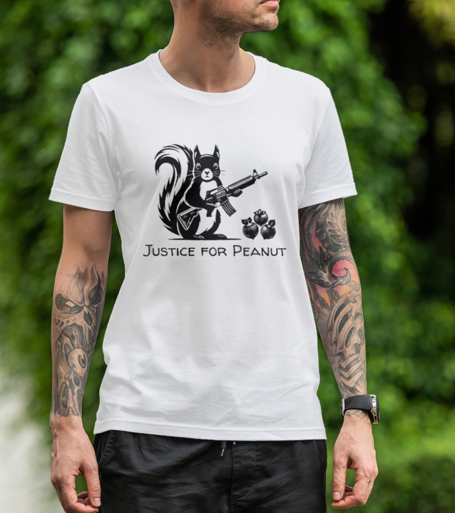 Justice For Peanut Squirrel With Gun T-Shirt