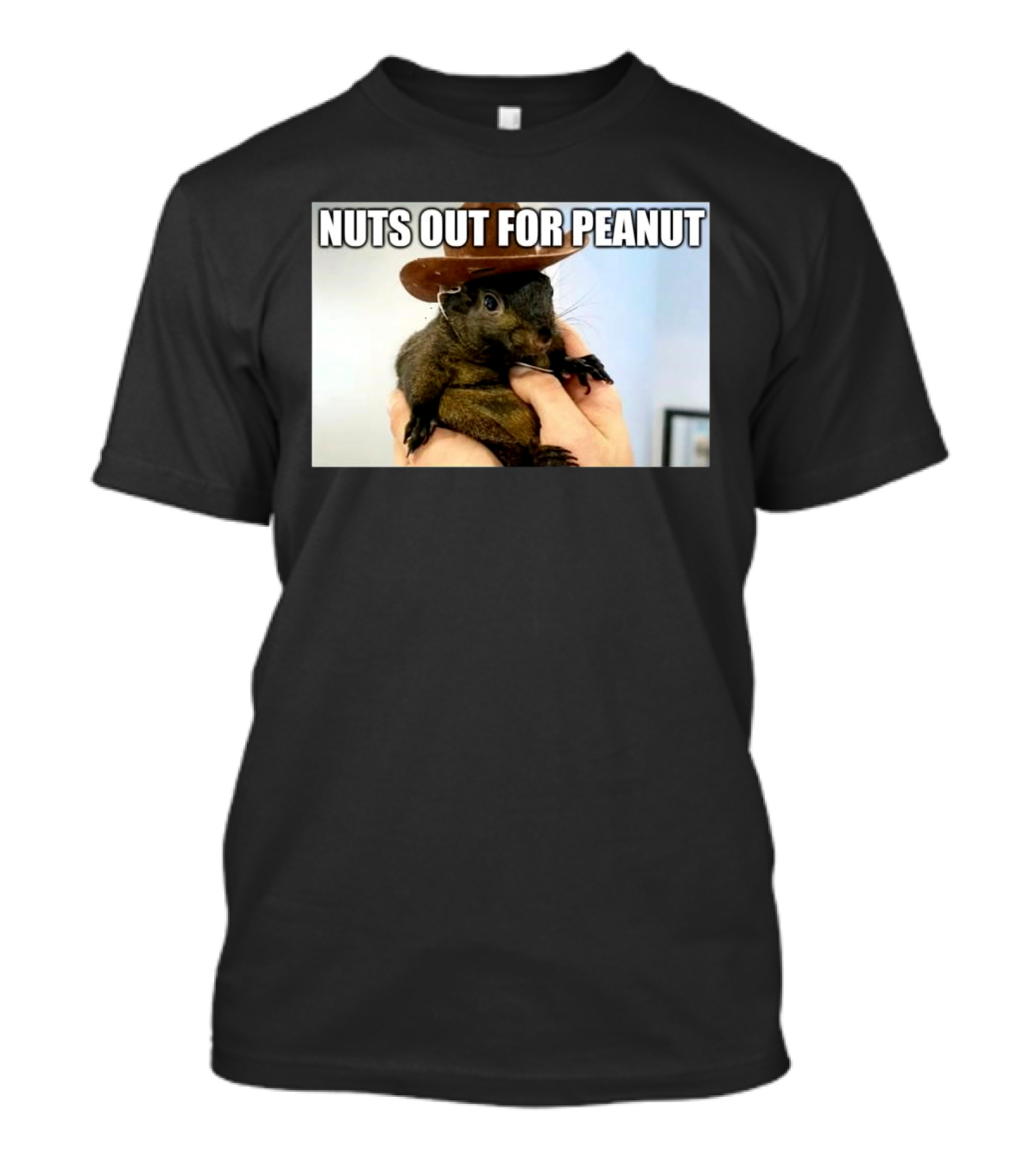 Justice For Peanut Nuts Out For Peanut 2024 Squirrel With Hat Meme T-Shirt