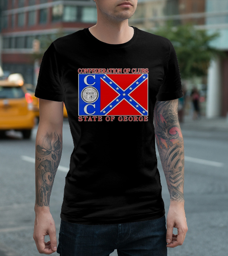 Confederation Of Clubs State Of George Flag With Seal T-Shirt