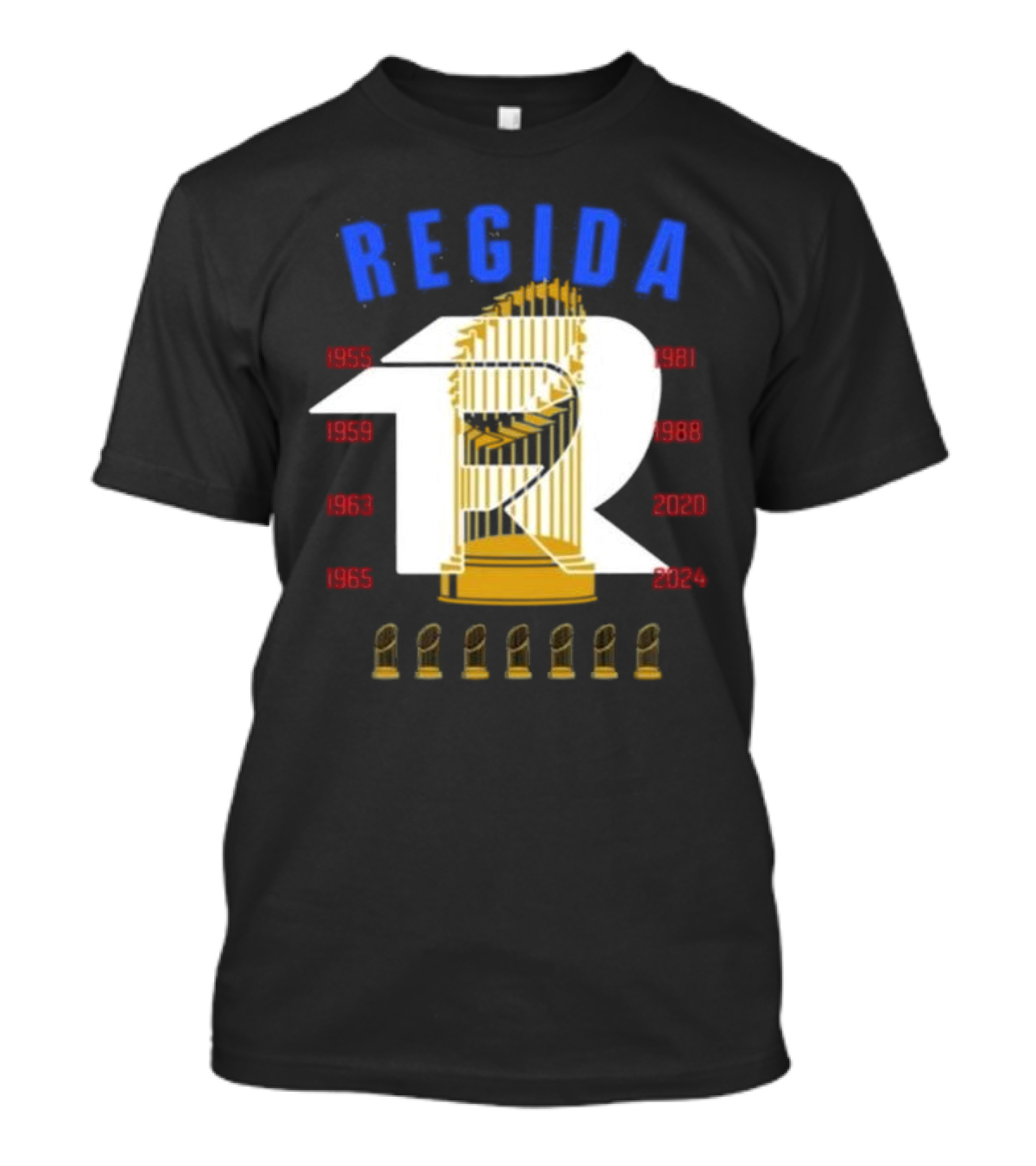 Regida Champions 1955-2024 Finals Trophy Times T-Shirt