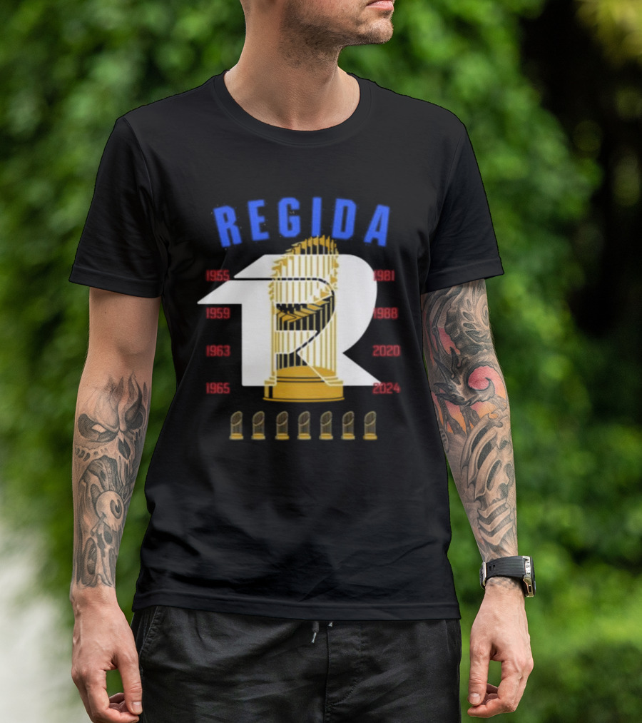 Regida Champions 1955-2024 Finals Trophy Times T-Shirt