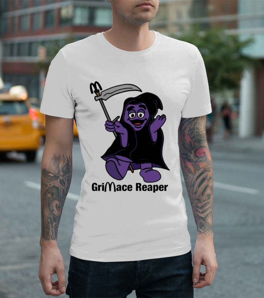 Grimace Reaper Grimace McDonald’s Crossover T-Shirt
