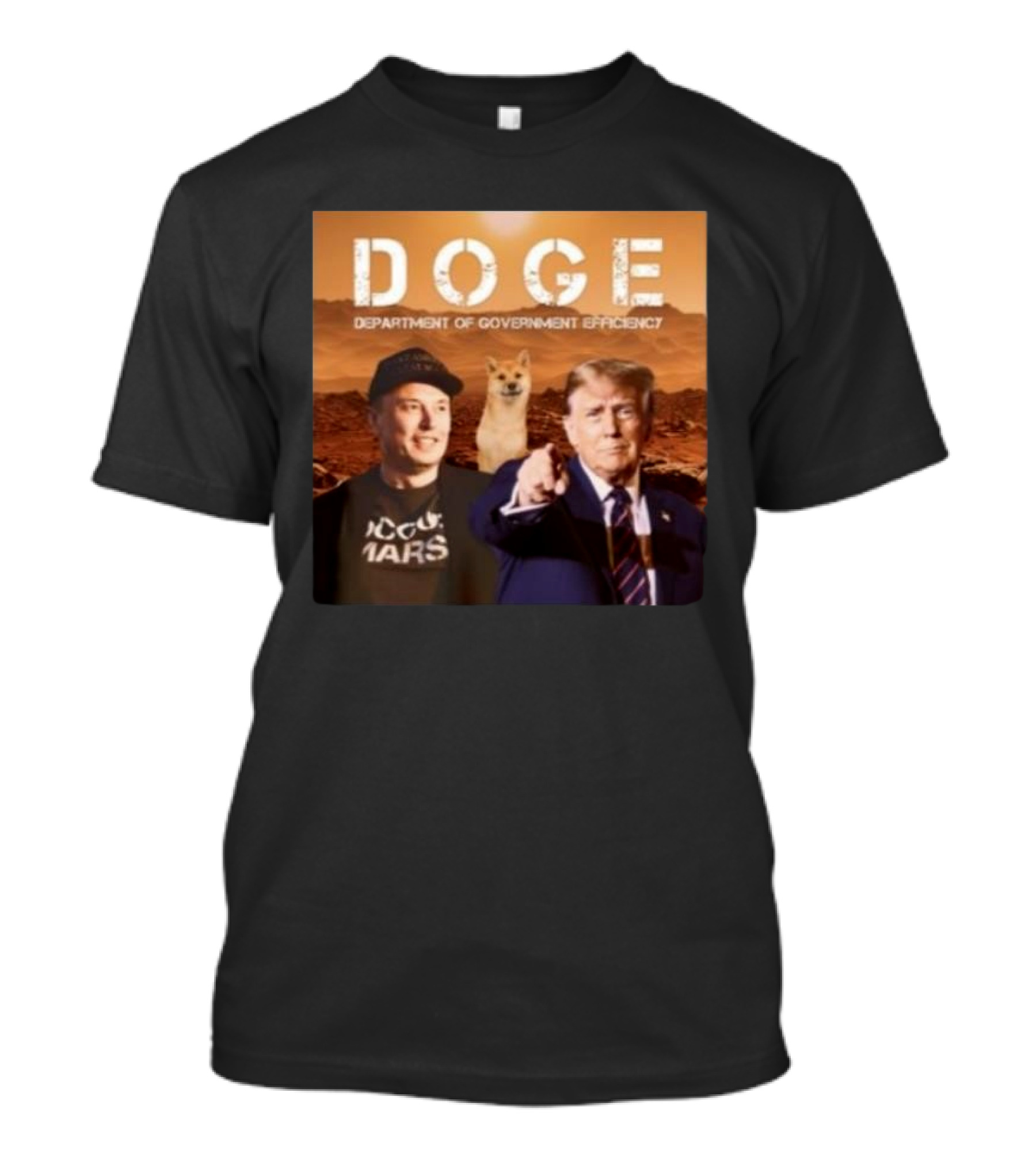 DOGE Department Of Government Efficiency 2024 Trump Vance Mars Doge Coin T-Shirt