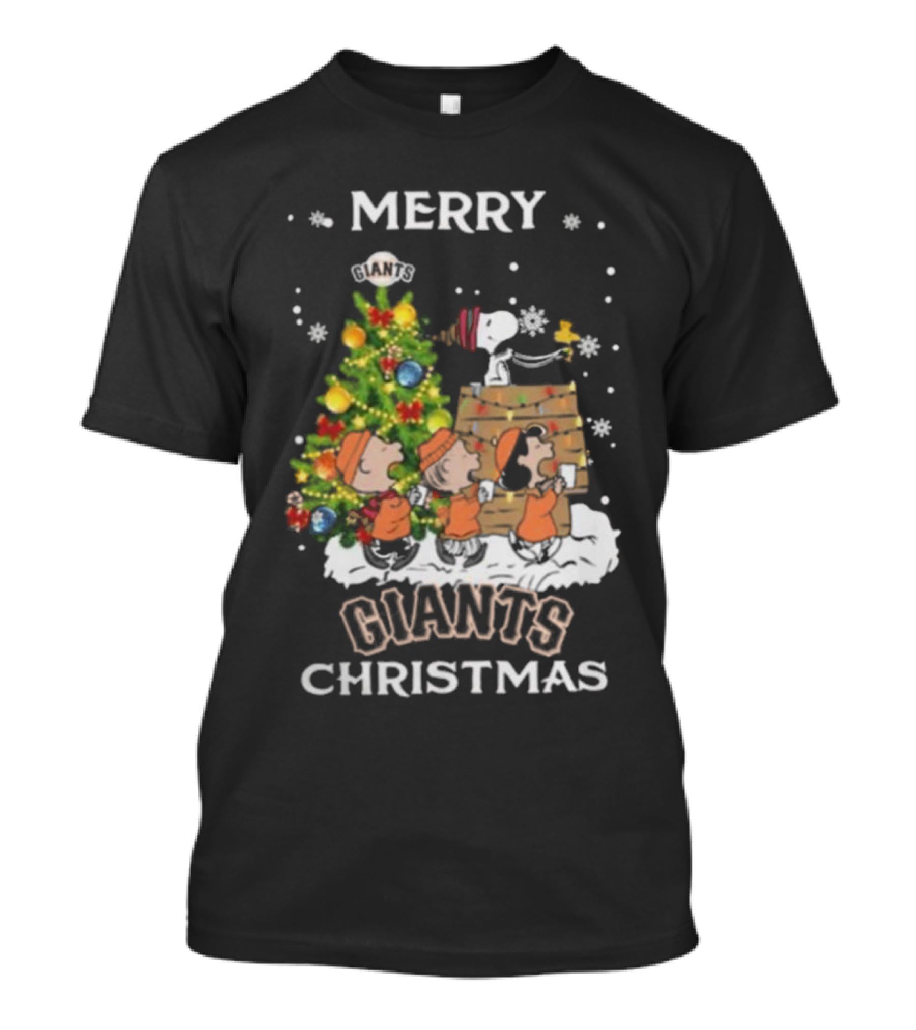 Merry Christmas 2024 San Francisco Giants Snoopy And Friends T-Shirt