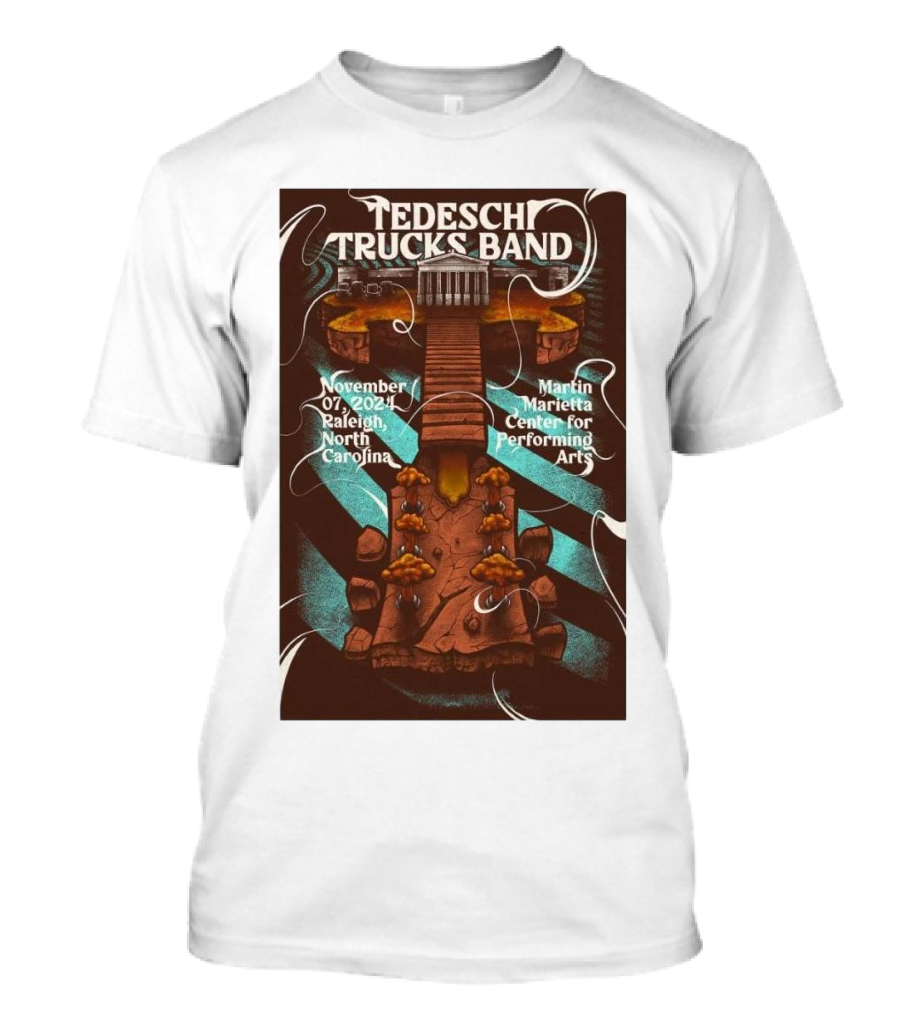 Tedeschi Trucks Band Martin Marietta Center Raleigh NC November 7 2024 Tour T-Shirt