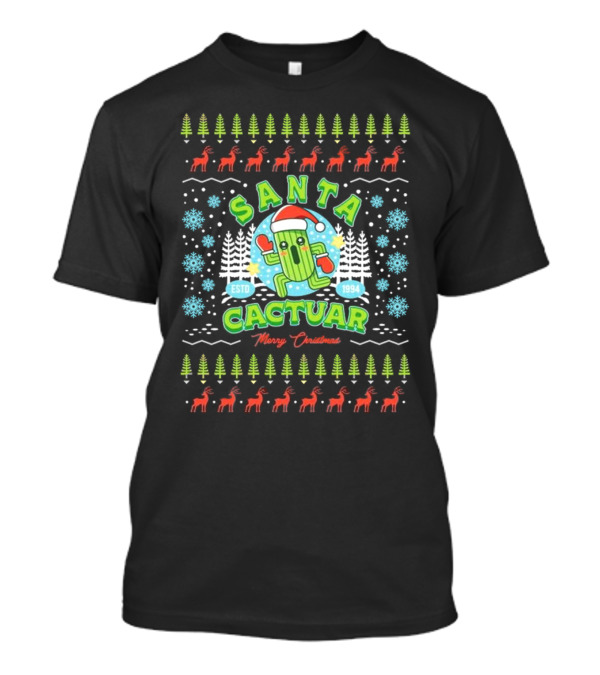 Santa Cactuar Merry Christmas ESTD 1994 Ugly Christmas T-Shirt