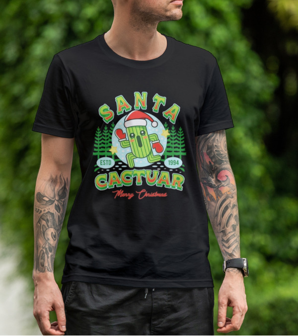 Santa Cactuar Merry Christmas ESTD 1994 T-Shirt
