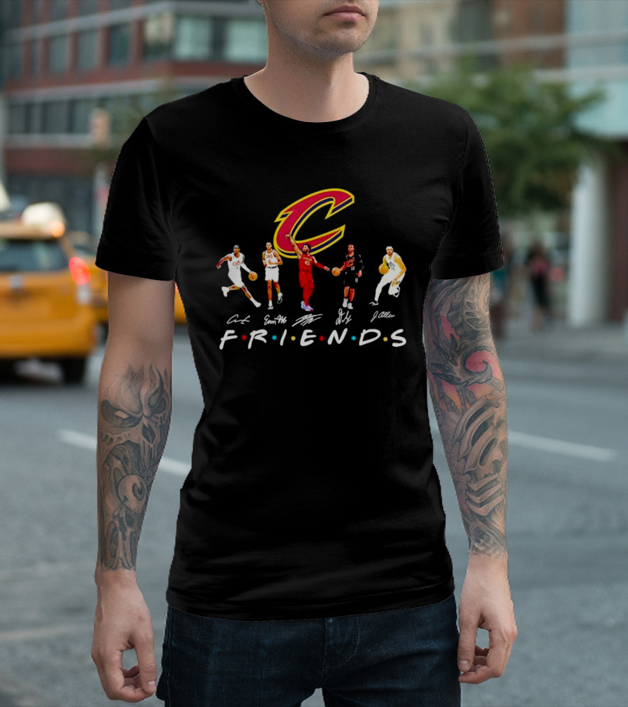 Cleveland Cavaliers Friends Players Signatures T-Shirt