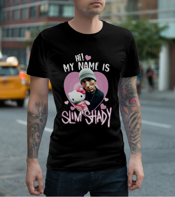 Hi My Name Is Slim Shady Eminem Hello Kitty T-Shirt