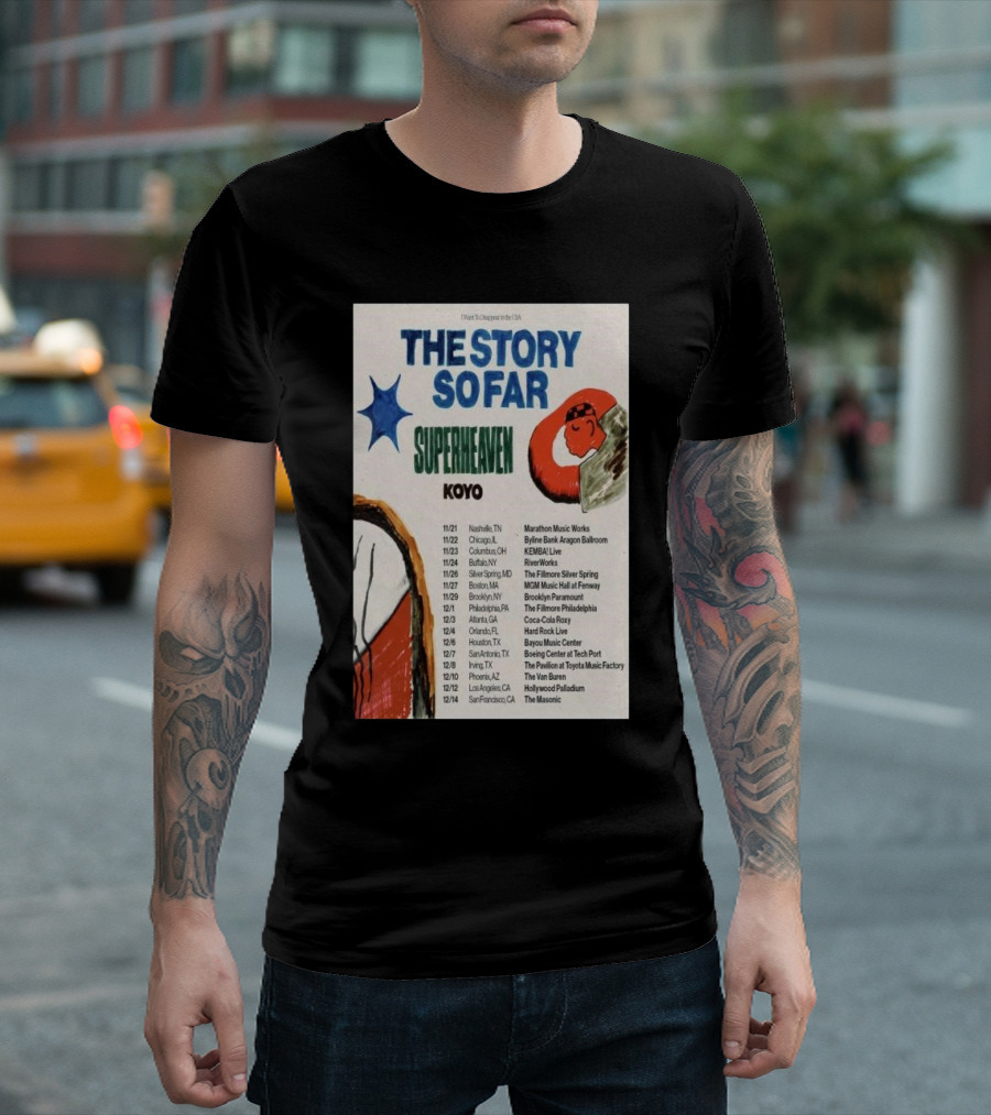 The Story So Far Superheaven Koyo Concert Tour T-Shirt