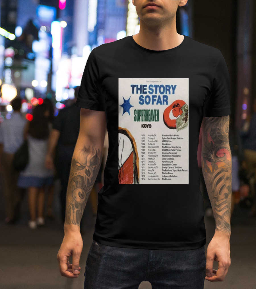 The Story So Far Superheaven Koyo Concert Tour T-Shirt