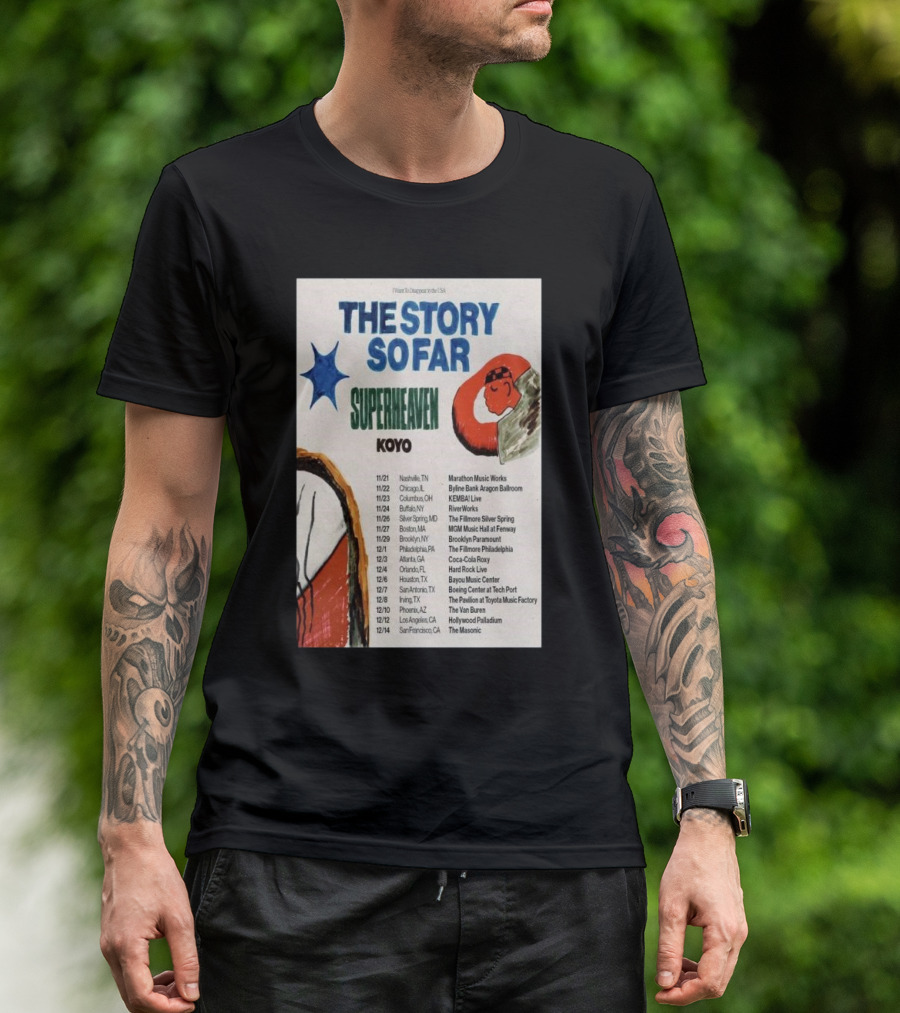 The Story So Far Superheaven Koyo Concert Tour T-Shirt