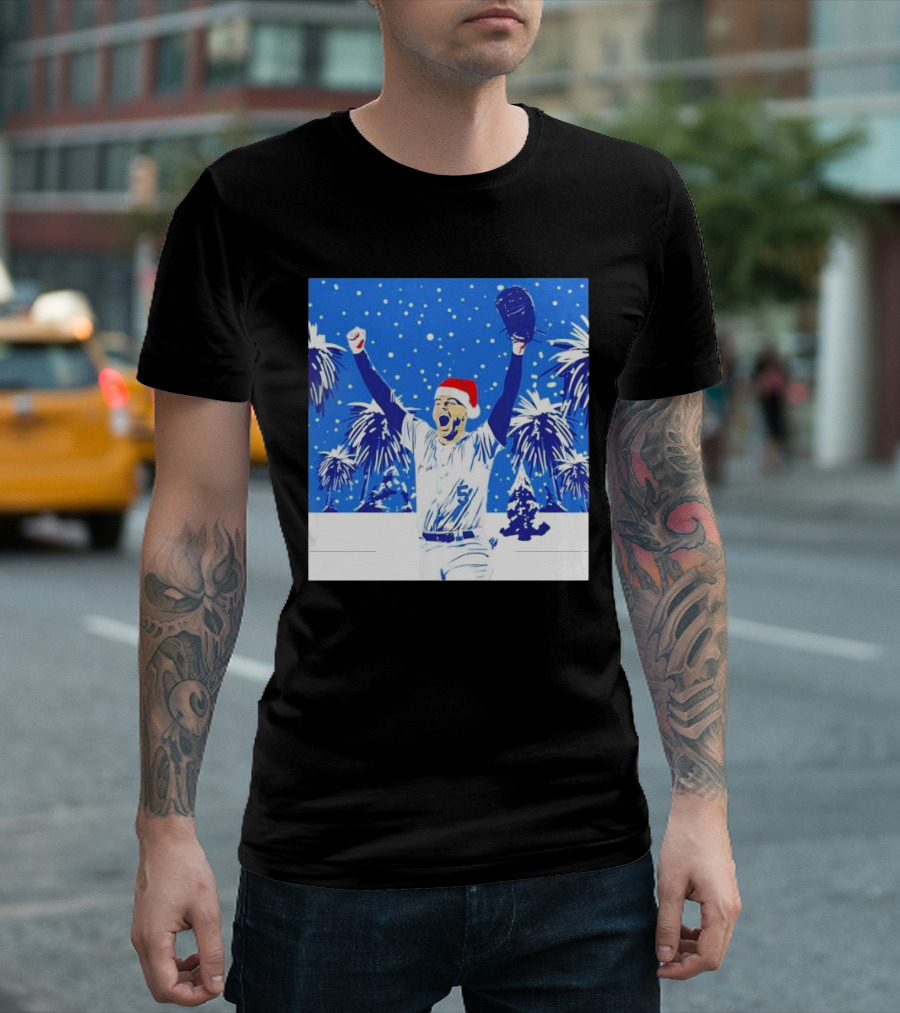Freddie Freeman Winner Wonderland Christmas Santa Hat T-Shirt