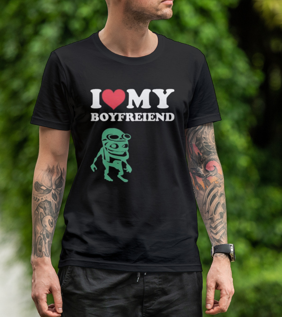 I Love My Boyfriend Crazy Frog Joey Valence T-Shirt