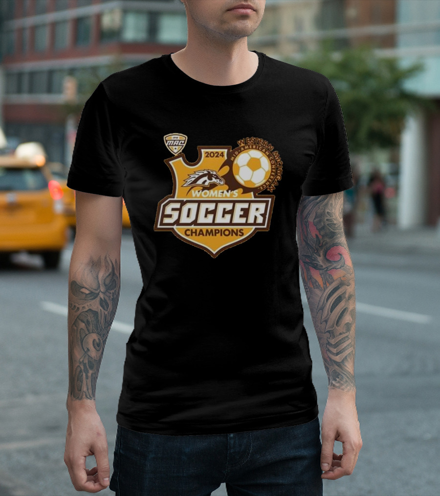 Western Michigan 2024 MAC Women’s Soccer Champions T-Shirt