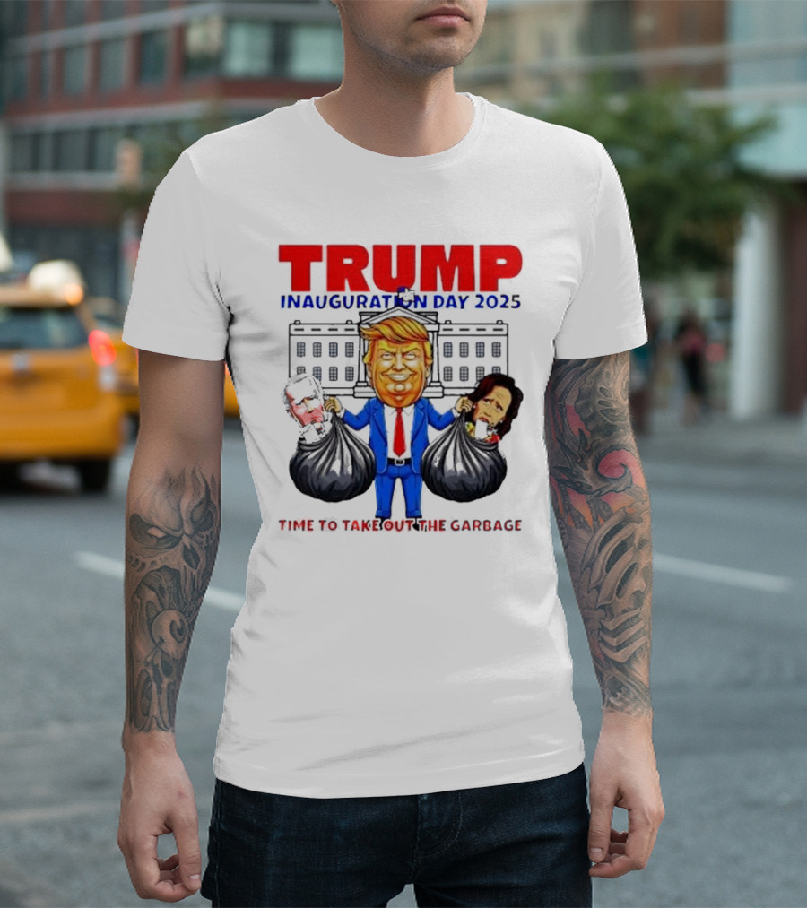 TRUMP Inauguration Day 2025 Time To Take Out The Garbage Biden And Harris T-Shirt