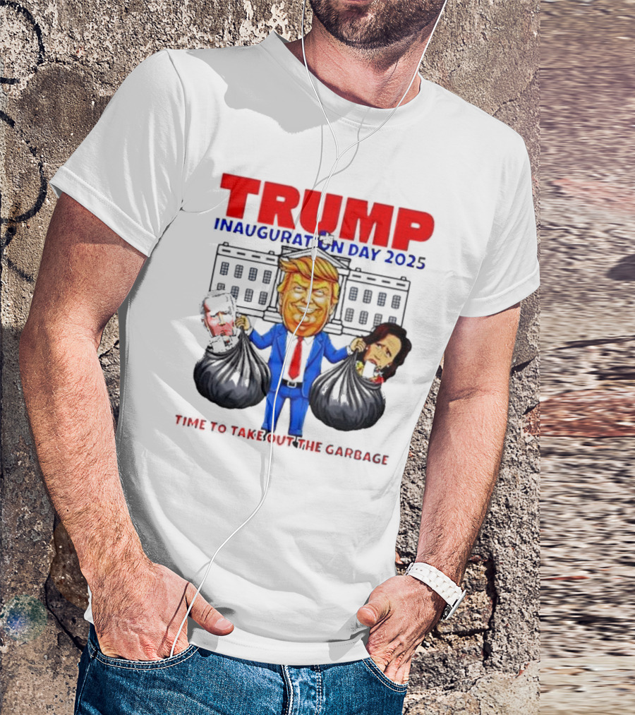 TRUMP Inauguration Day 2025 Time To Take Out The Garbage Biden And Harris T-Shirt