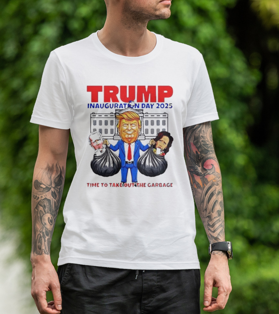 TRUMP Inauguration Day 2025 Time To Take Out The Garbage Biden And Harris T-Shirt