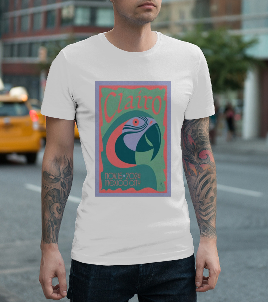 Clairo Nov 15 2024 Mexico City Parrot T-Shirt
